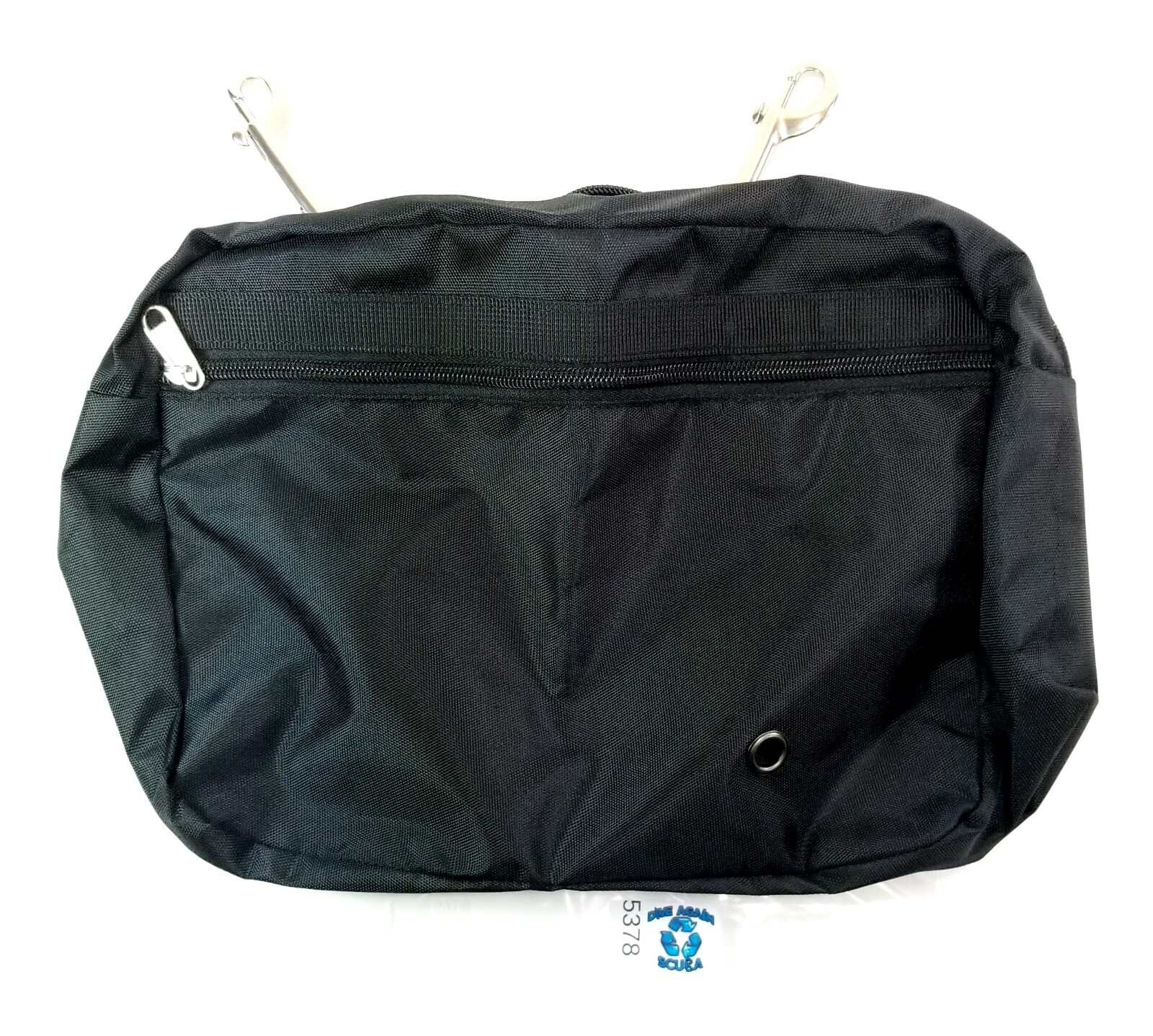Sidemount BCD Butt Storage Pocket Case + Stainless Steel Clip Snaps Scuba Dive