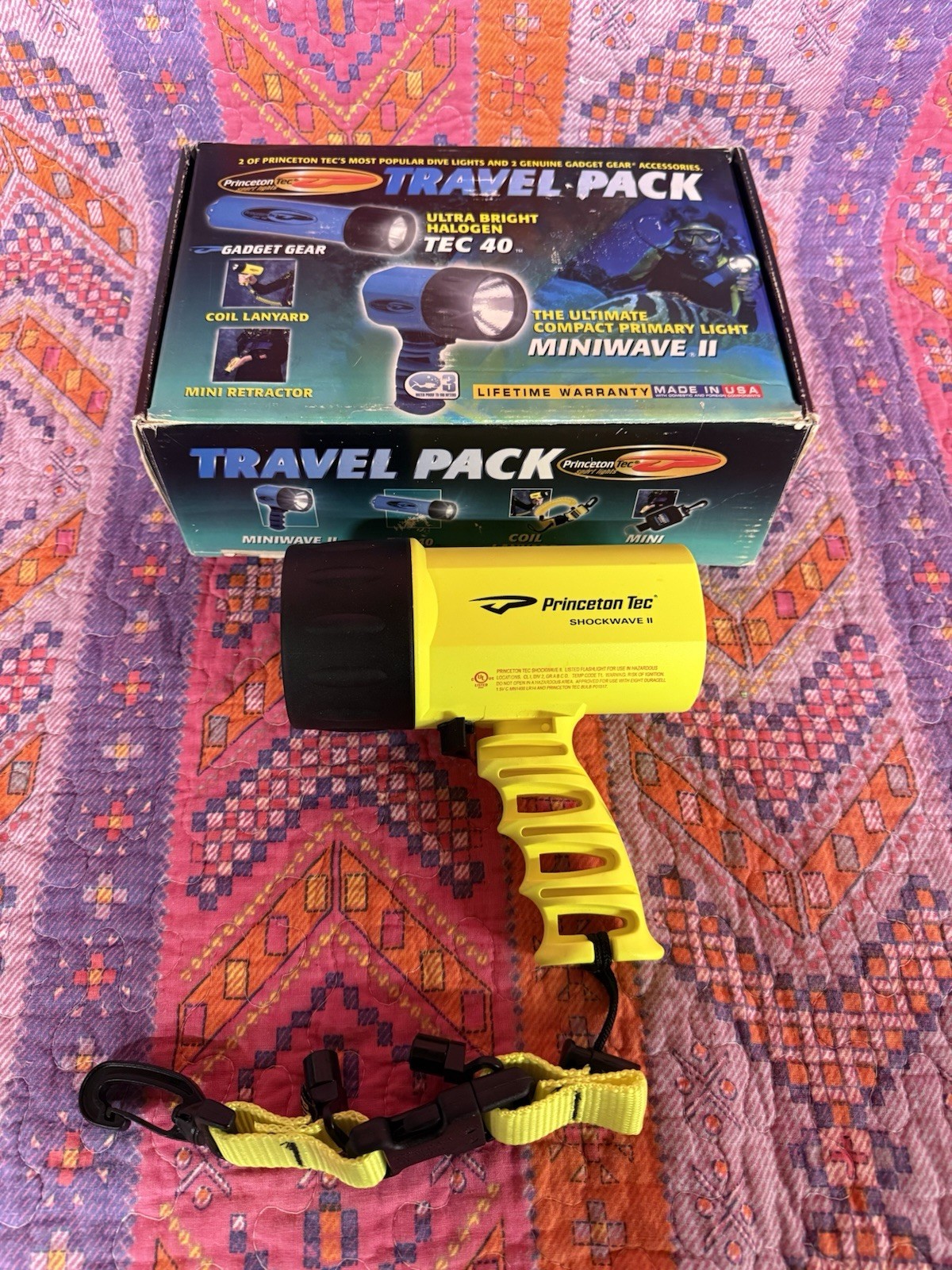 Princeton Tec Reef Pack LED Light Kit + 1 Shockwave Light! New Open Box!