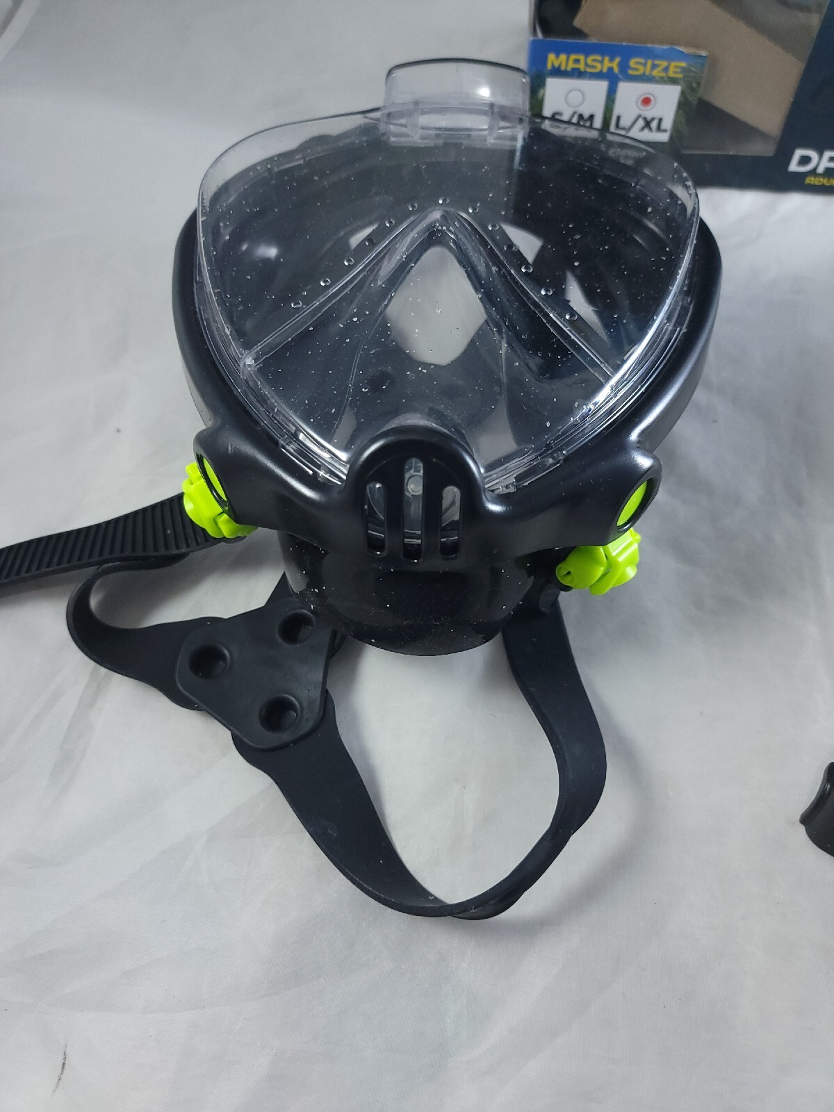 U.S. Divers Dryview Full Face Snorkeling Mask for Adults (Black) Large