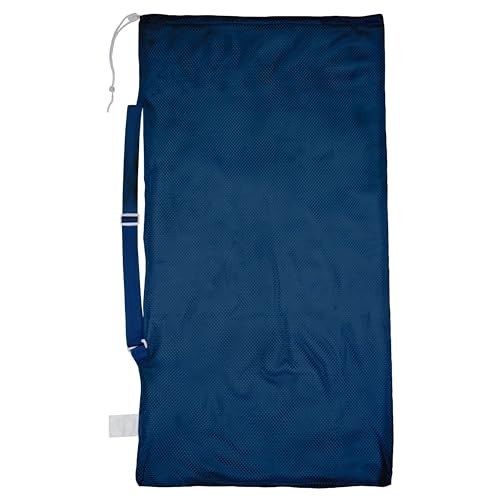 Mesh Sports Equipment Bag- Multipurpose, Nylon Drawstring Bag with Lock and