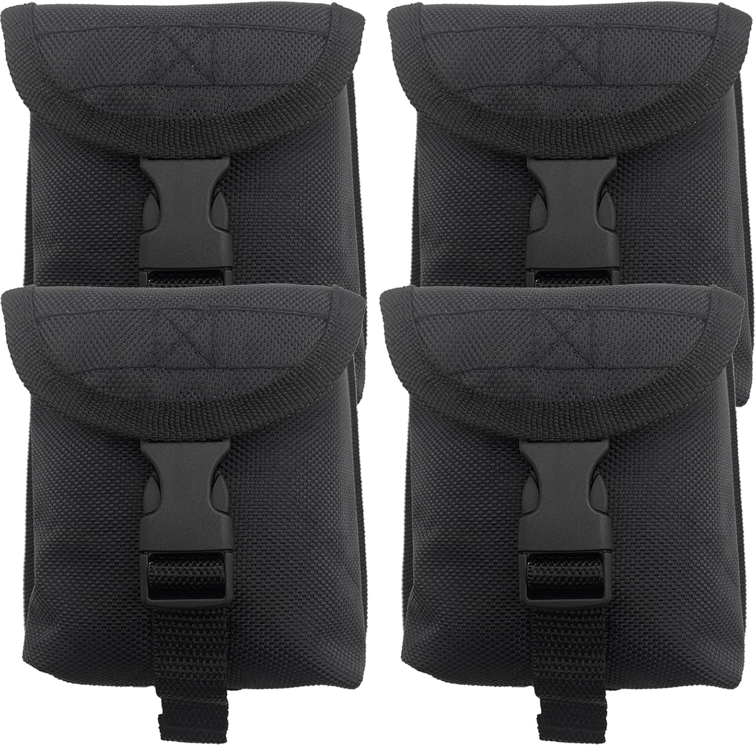 2 Pair Scuba Diving Drop-Bottom Trim Weight Pocket w/ Quick Release Buckle