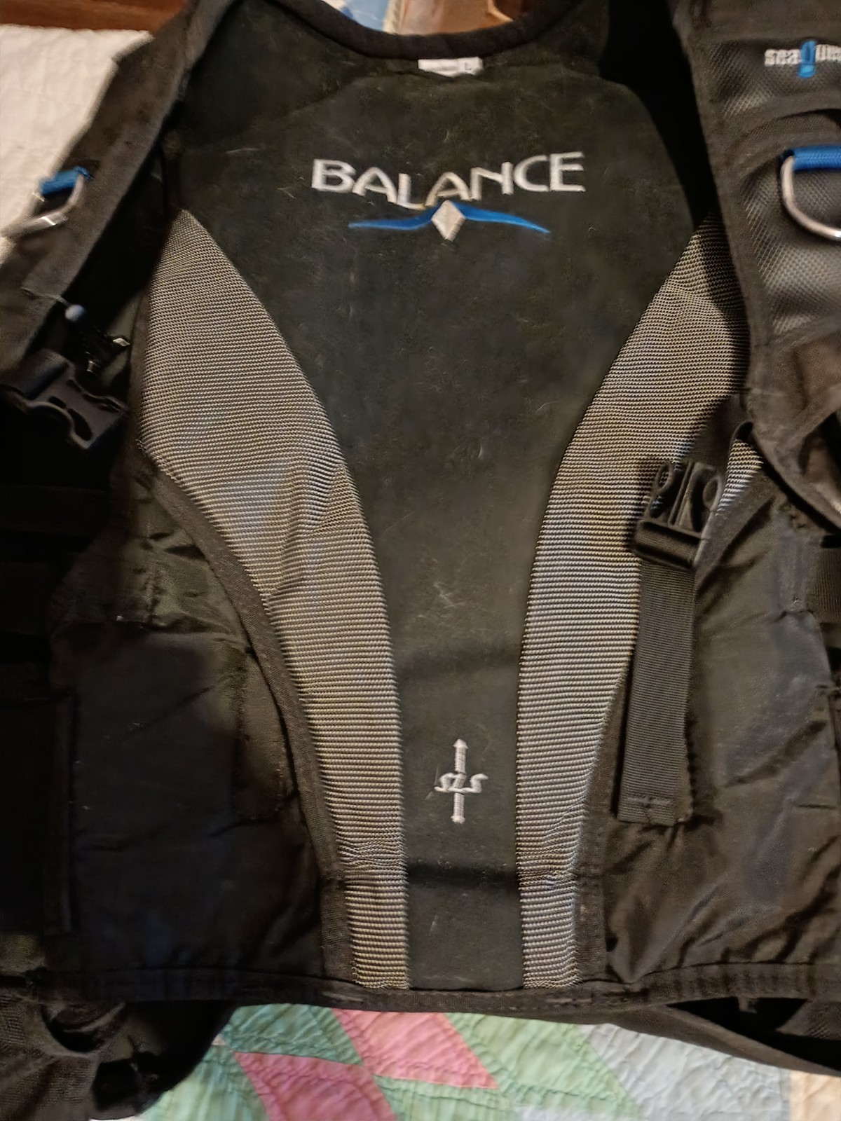 Aqua Lung Sea Quest Balance Tank Scuba Diving Backpack Vest Dive BCD Size Large