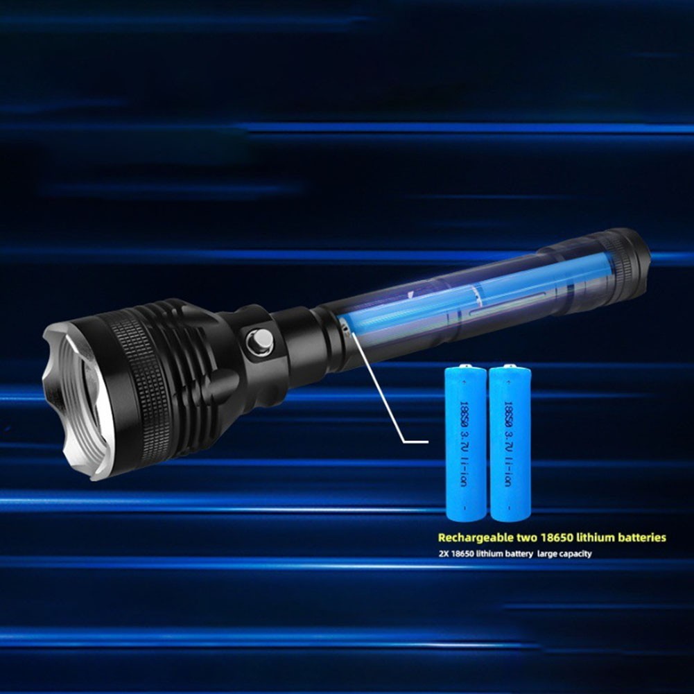 White Light Flashlight Sporting Goods Diving Flashlight Underwater Highlight