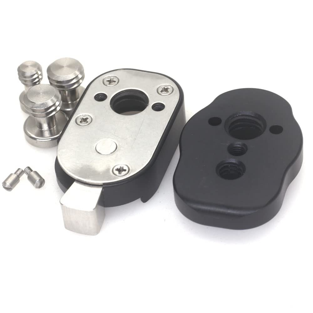SZJELEN Mini Quick Release Plate System with 3/8 Screws M3 for Camera Black