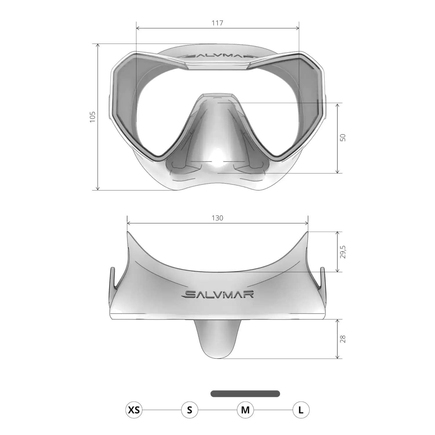 Salvimar Neo Frameless Antifog Mask