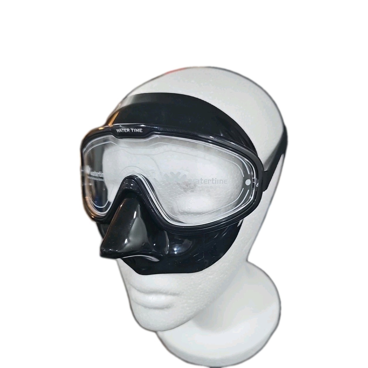 WATER TIME Snorkel Set Dry Top Snorkel Mask, Black