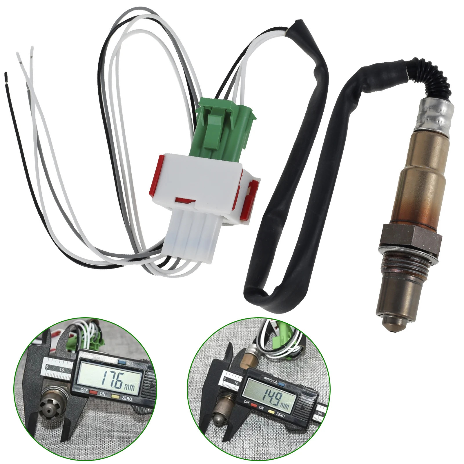 Universal 12V Air Fuel Ratio Gauge Ultra-Thin Round S-Serie LED Digital Display