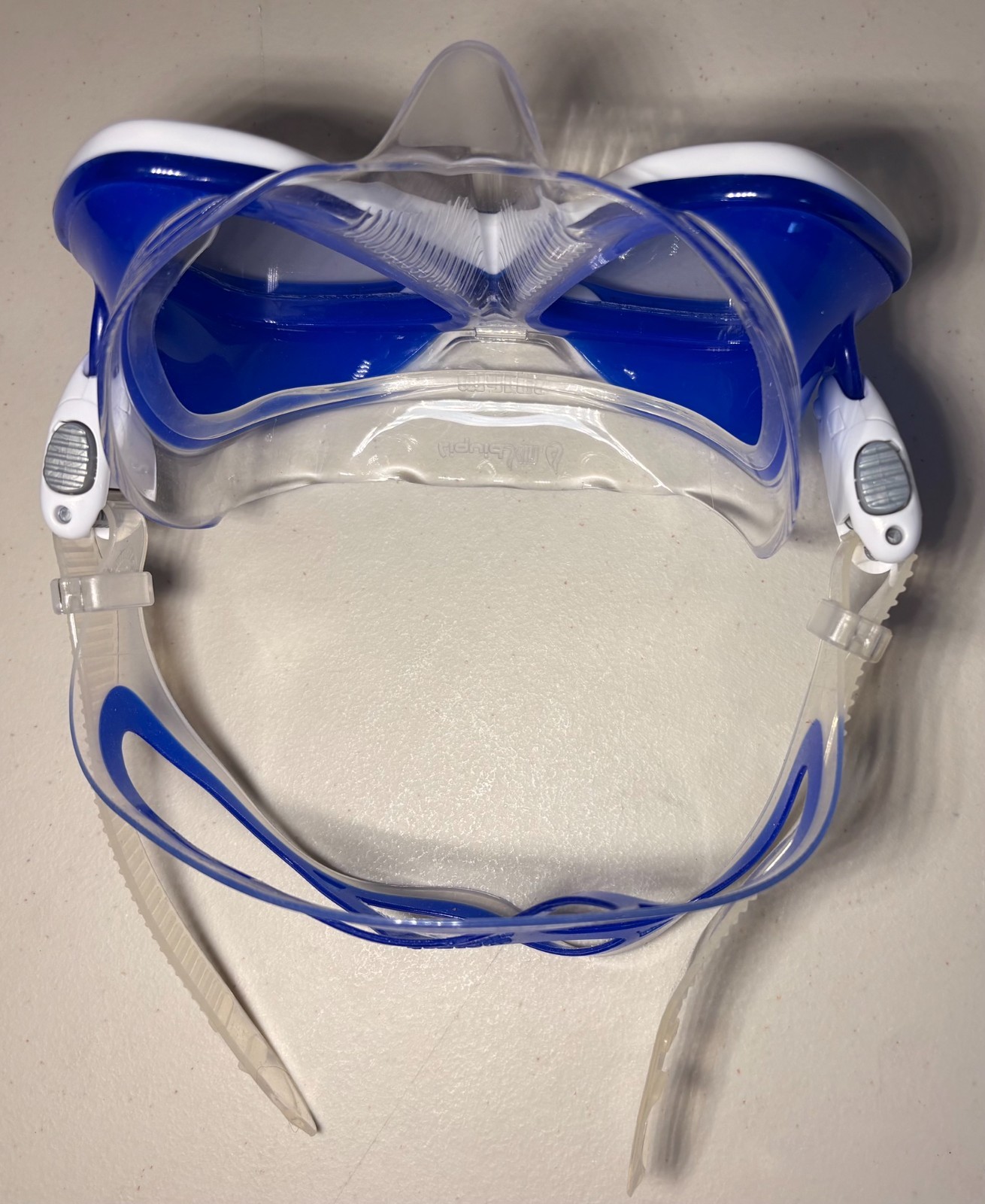 MARES X-Vision Ultra Liquidskin Scuba Diving Mask Clear Blue White w/Case