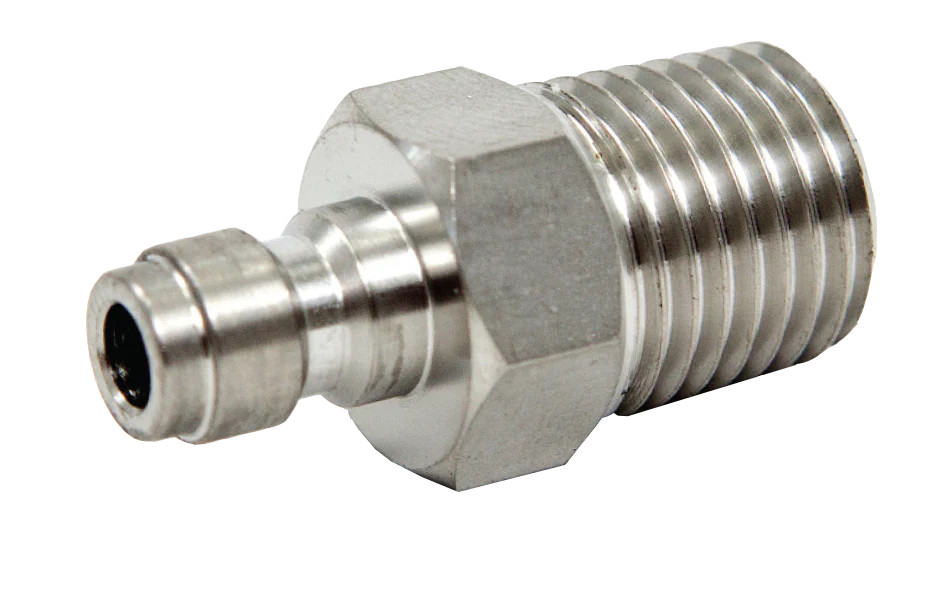XS Scuba Paintball Connector – Male Paintball to 1/4” Male NPT (5000 PSI)