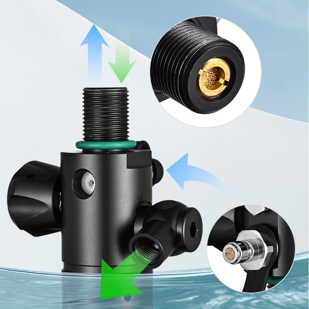 2L Scuba Tank Diving Tank Underwater Diving Glasses Vest Cylinder Oxygen Bottle