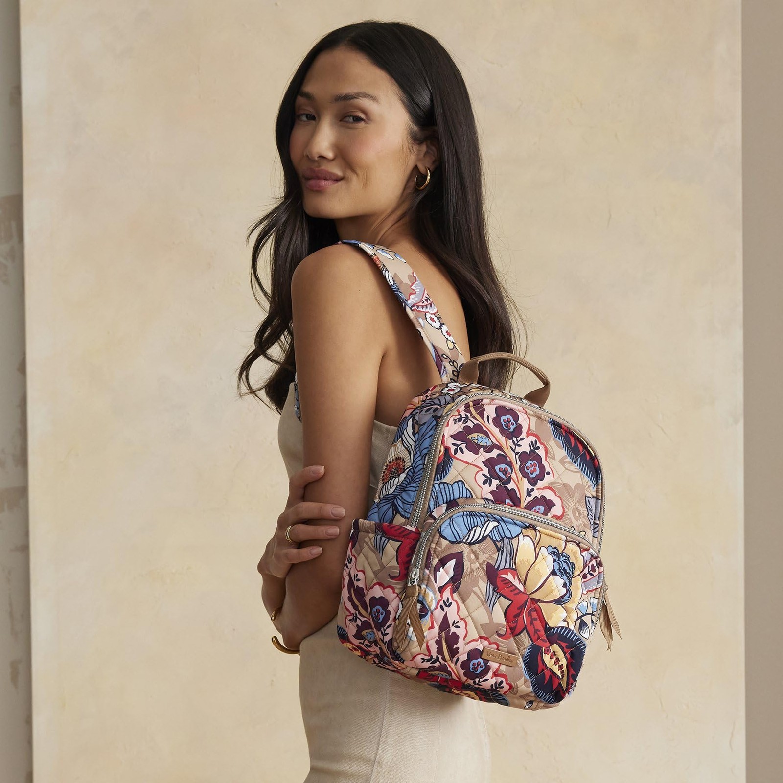 Vera Bradley Performance Twill Small Backpack, Botanical One Size, Beauty