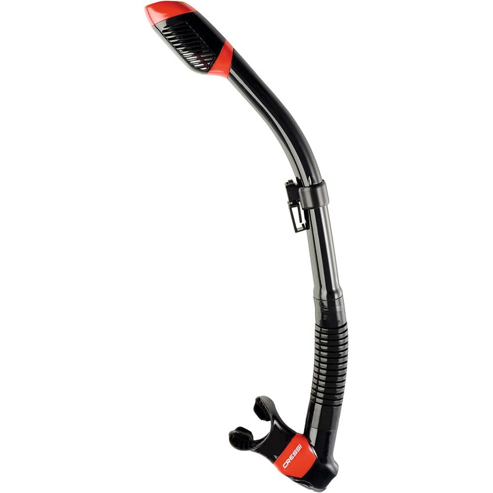 Cressi Supernova Dry Snorkel One Size Black/Red Used 4.65/5 Quality
