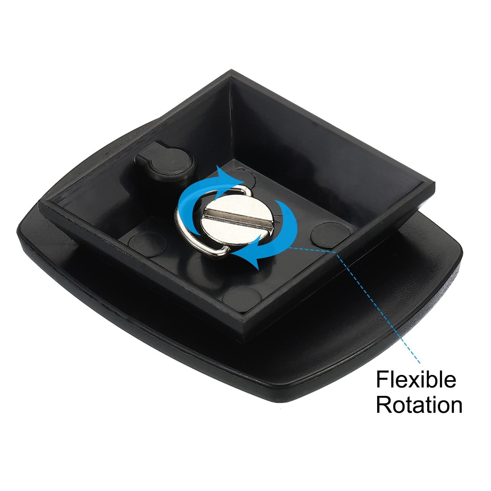 PATIKIL Tripod Quick Release Plate, 43mm 2 Pack Camera Adapter Black