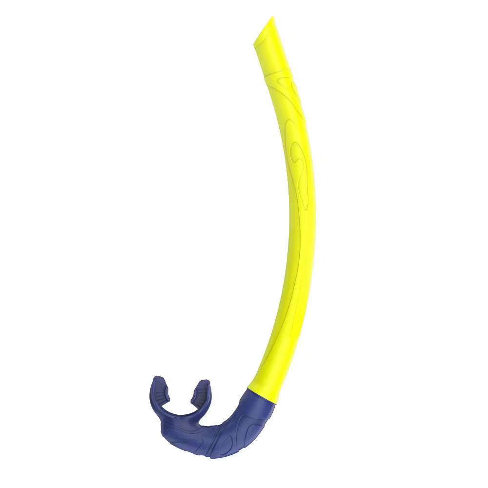 Speedo Adult Travel Mask and Snorkel Set – Navy/Yellow: Polycarbonate & Silicone