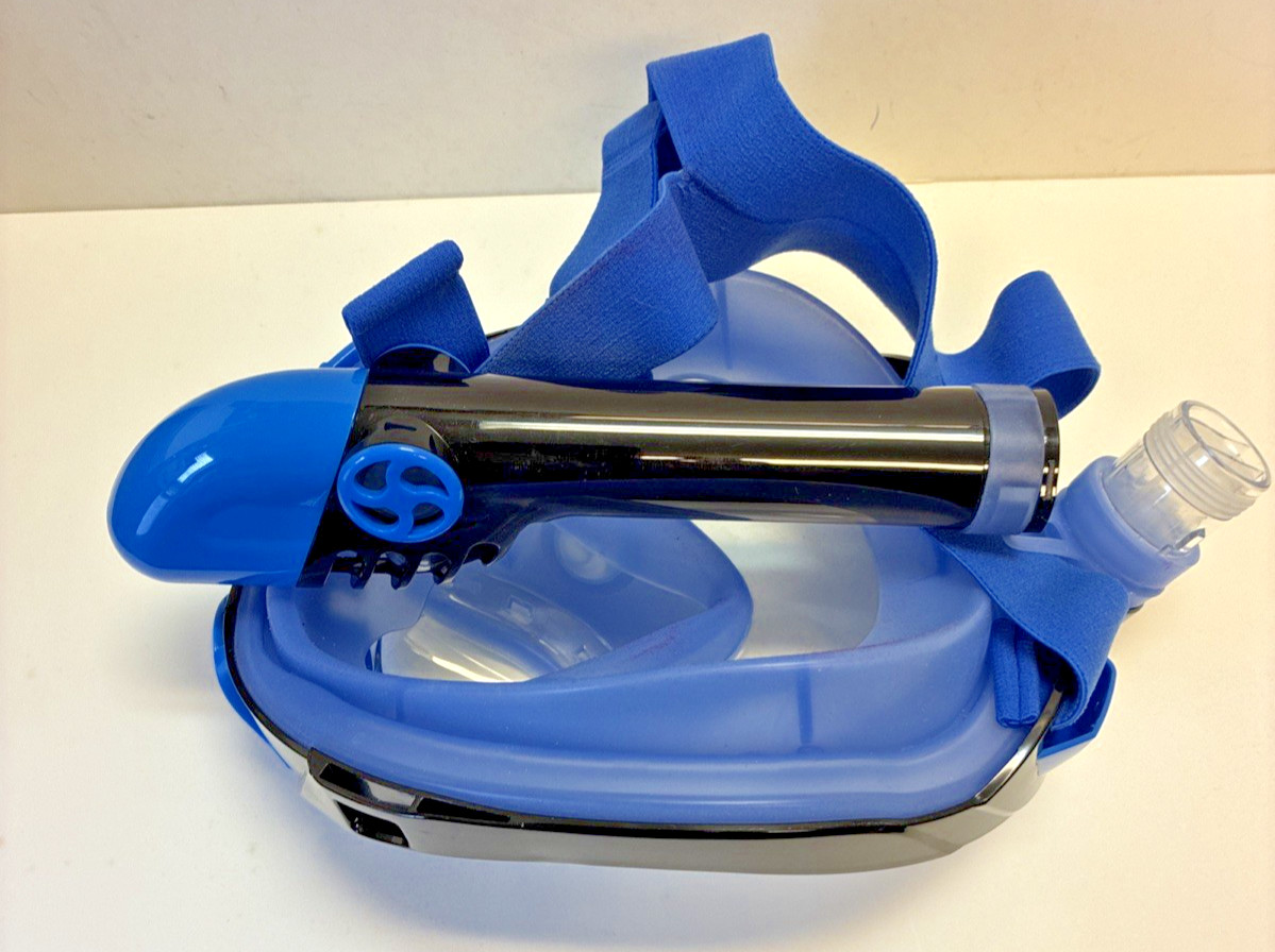 Snorkel Mask & Floatation Vest w/Mesh Bag Compact for Travel Vacation KHROOM