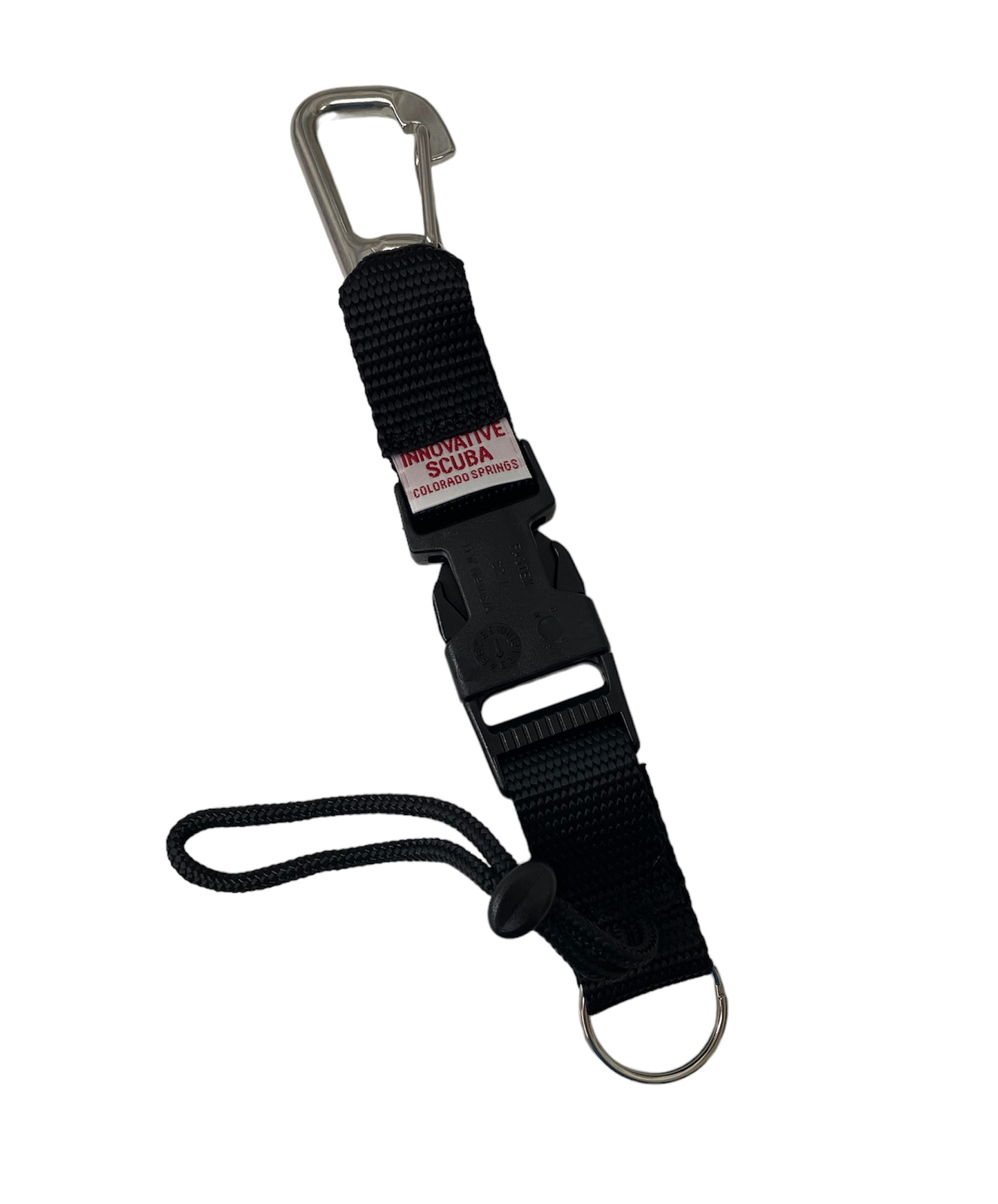 Split Ring Lanyard Carabineer Keeper Holder Strap Scuba Diving Clip LR2104