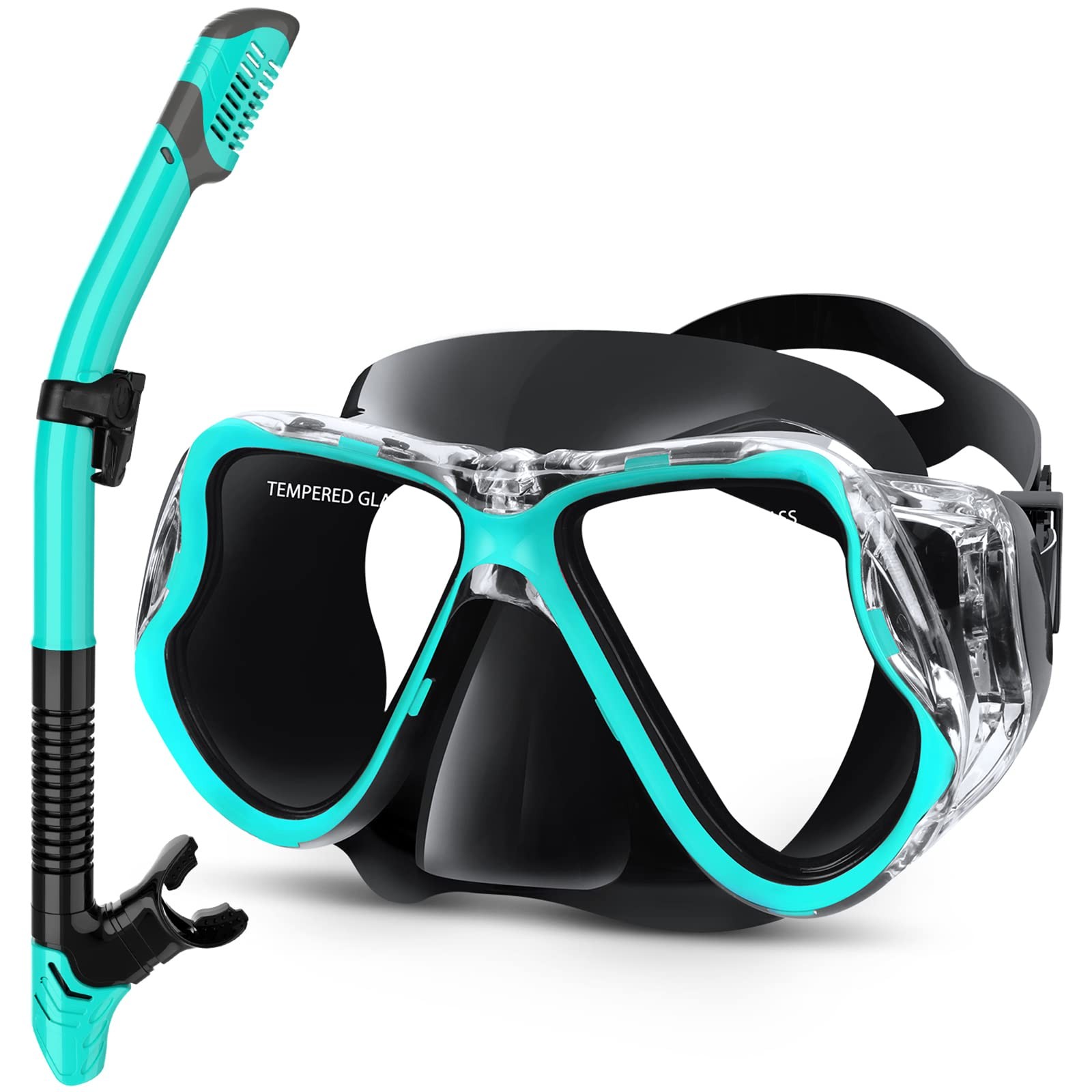 Set De Esnorkel Con Mascara Panoramica Antifog Para Adultos Estilo De Lujo
