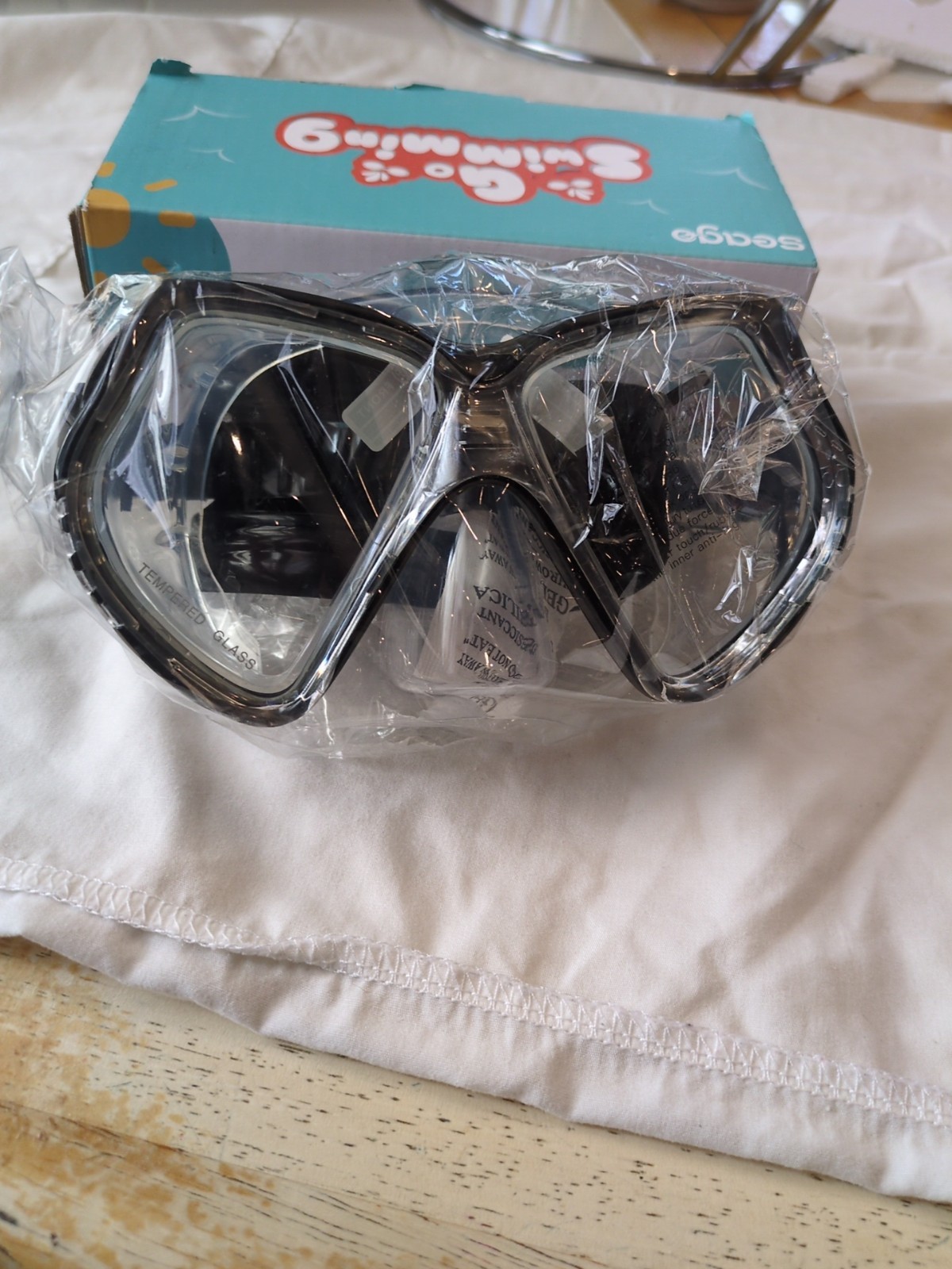 Seago Kids Diving Mask Black And Clear