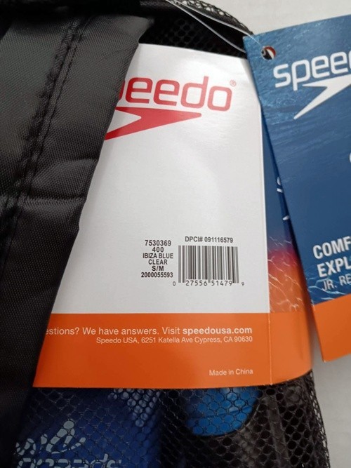 NWT Speedo Dive Junior Exploration Set S/M Jr Reefscout Mask Snorkel Fin Set
