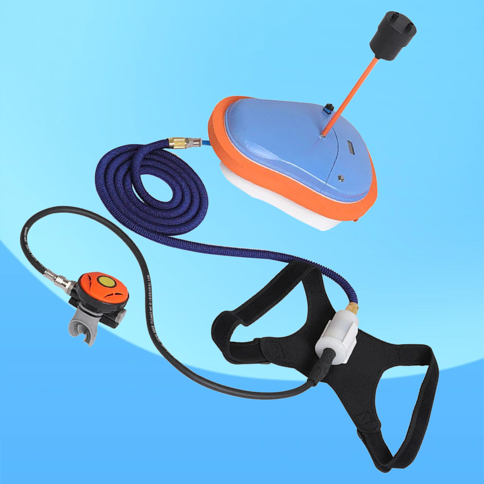 15M Upgrade Scuba Diving Ventilator Tankless Diving System Rechargeable Portable