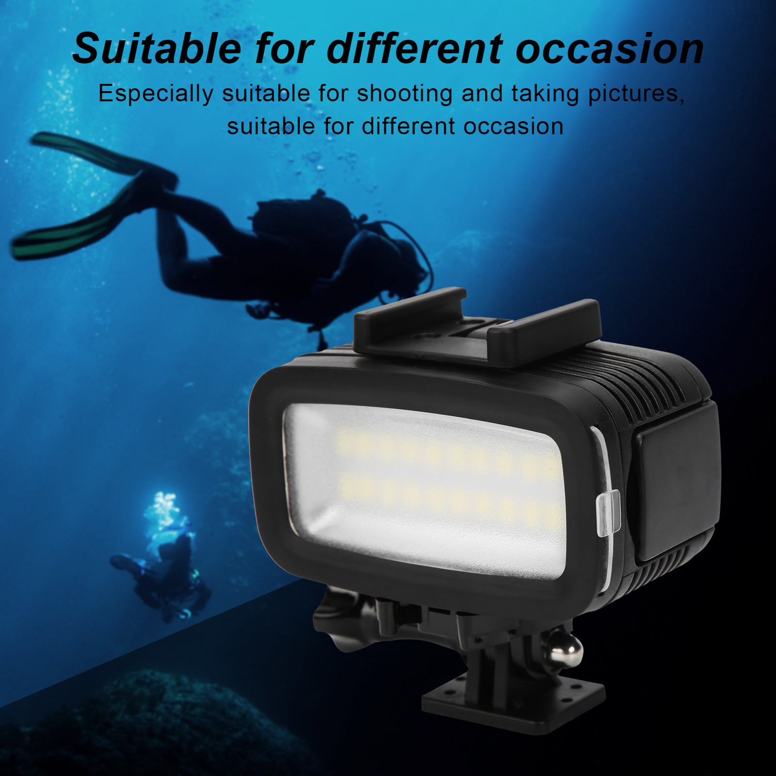 40m Underwater Photography Fill Light Waterproof Diving Camera LED Video Lig BEA
