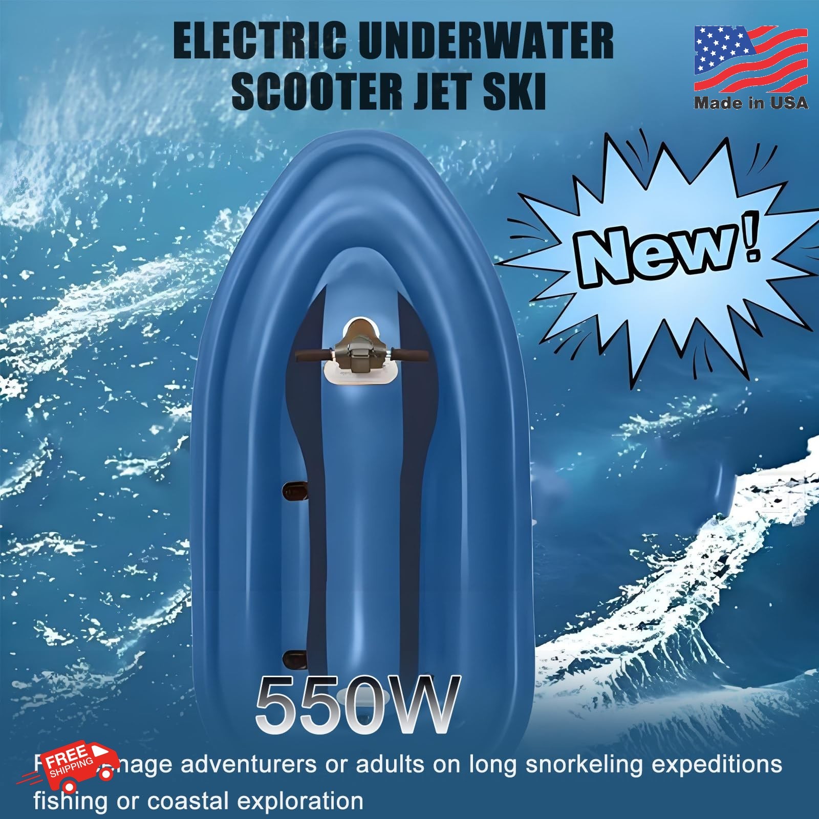 500w Electric Underwater Scooter Jet Ski W/Remote – Electric Motor Jet Boat: 9-S