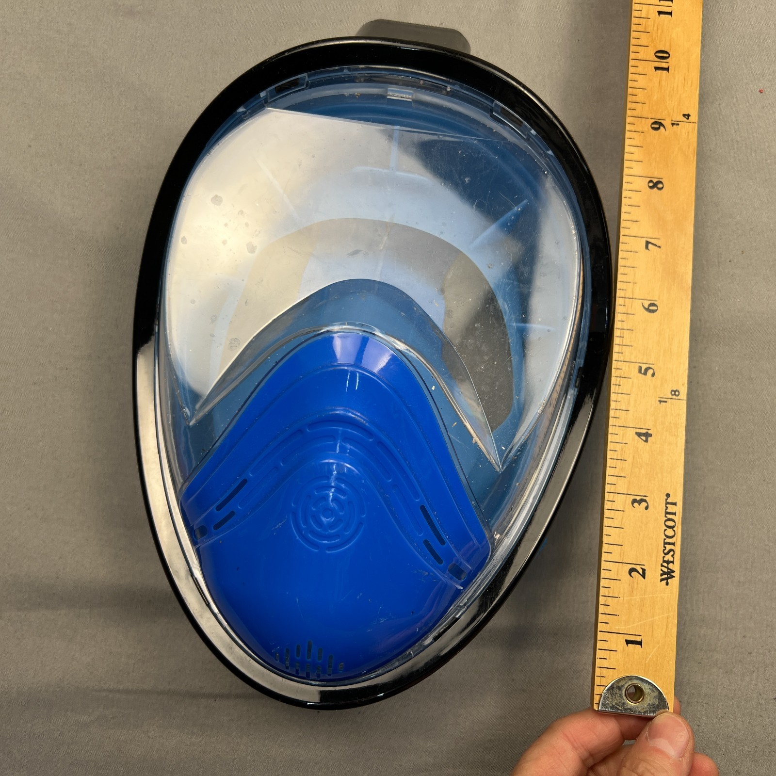 Unbranded Full Face Snorkel Mask Adult Blue (Does NOT Include Breathing Tube)