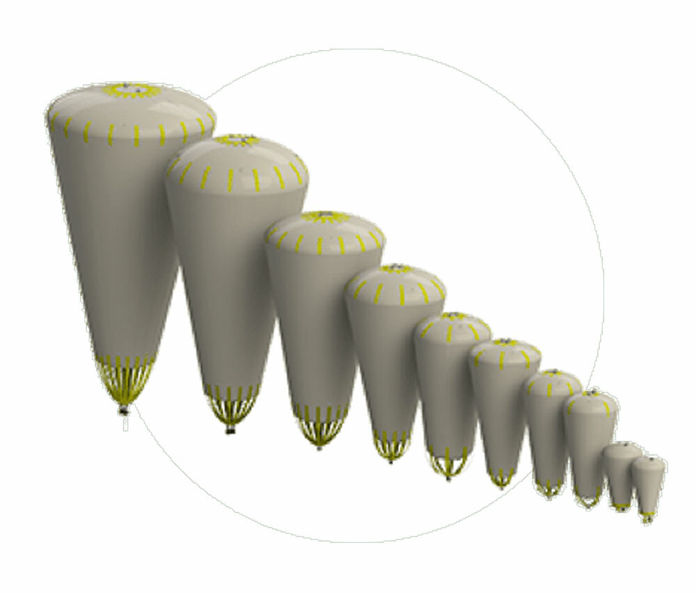 Subsalve Professional Open Bottom Parachute Lift Bags