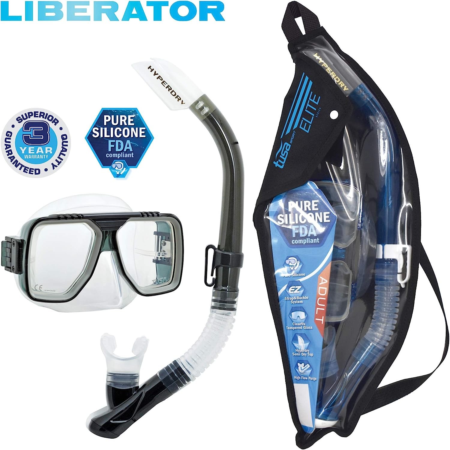 Tusa Liberator Mask and Snorkel Combo