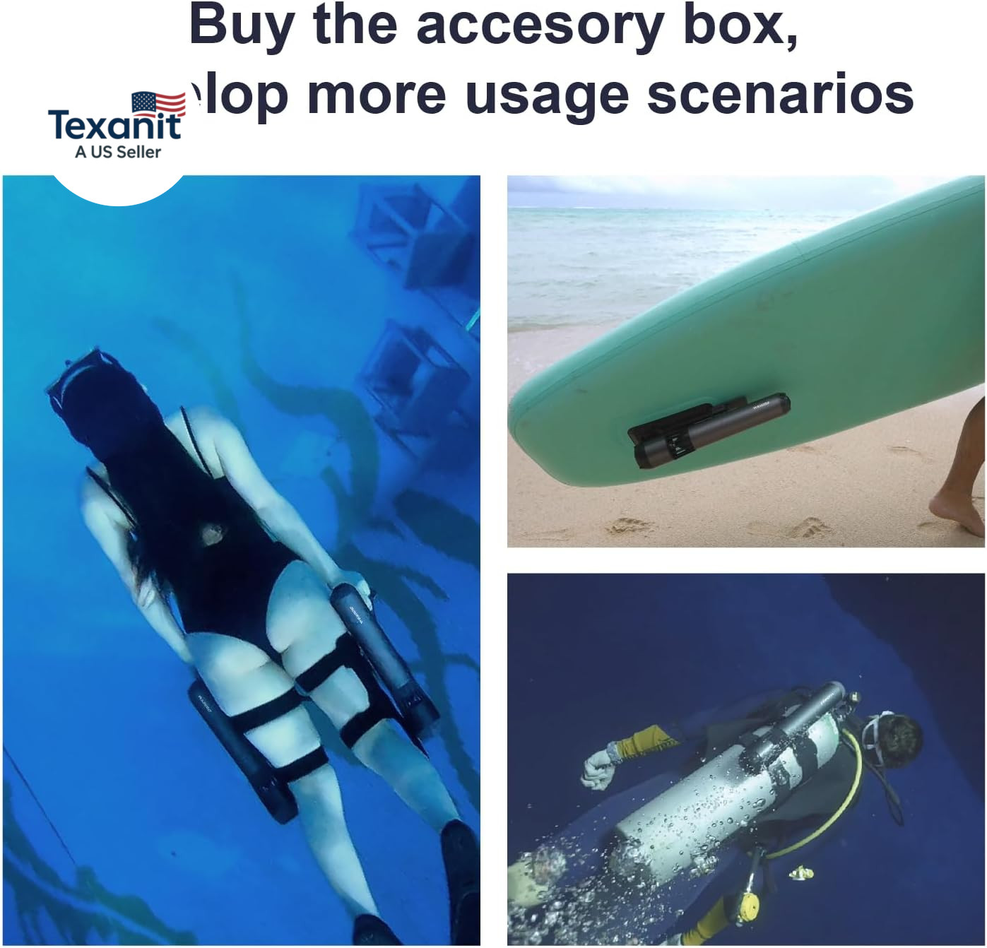 Subnado Underwater Scooter Black and Red Special Version
