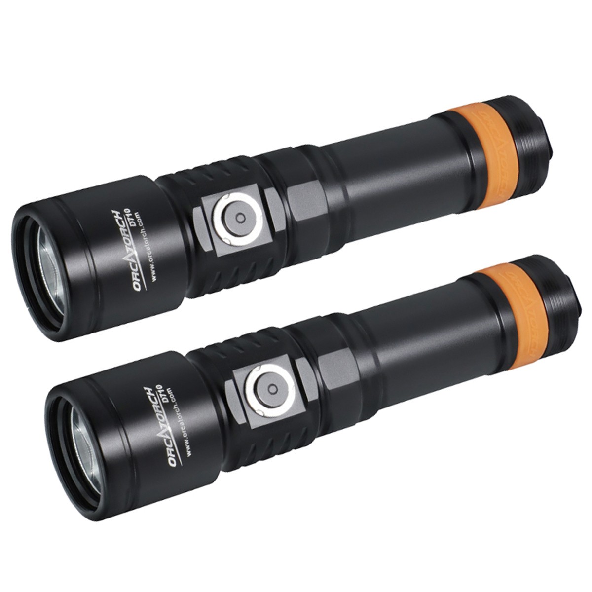 OrcaTorch D710 3000 Lumens Dive Light – 2 Pack
