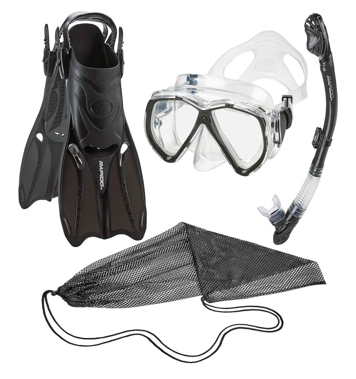 Phantom Aquatics Rapido Boutique Collection Mask Fin Snorkel Set Men’s 9-11
