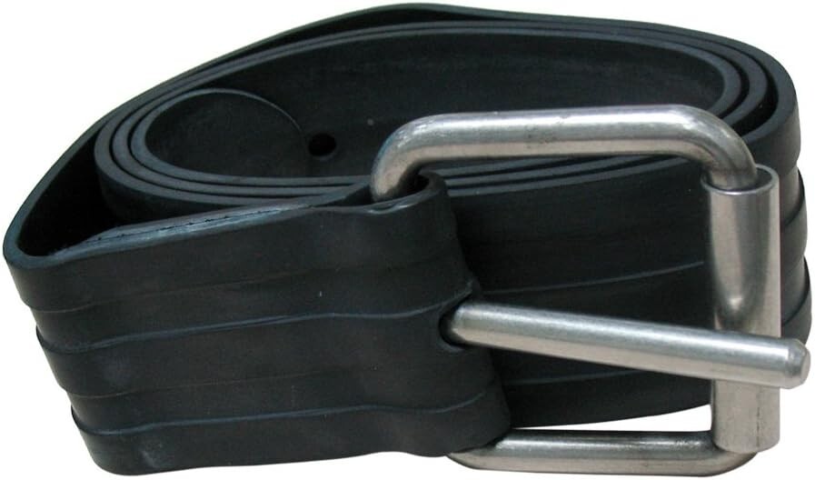 Spearfishing Free Dive Heavy Duty Rubber Weight Belt W/Ss Buckle