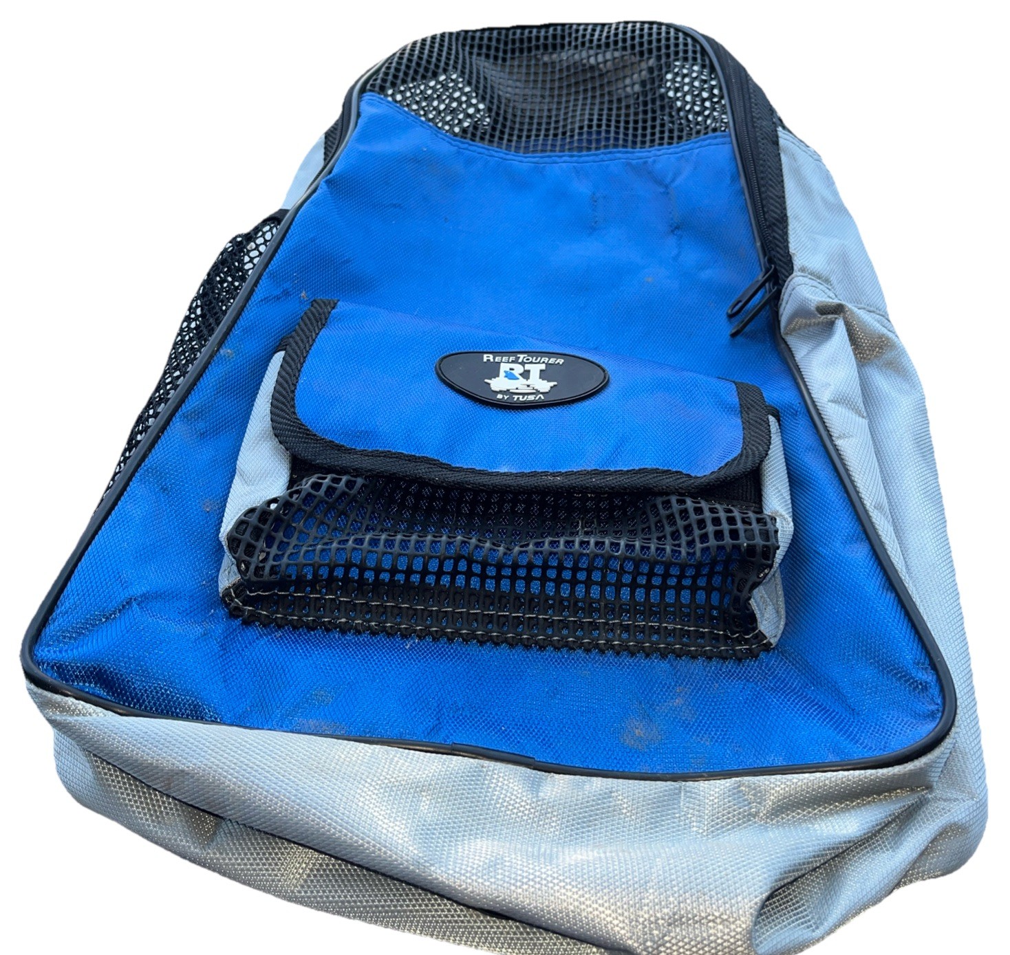 Tusa REEF TOURER Blue Nylon Mesh Snorkeling Backpack for Fins and Mask RTB Nice
