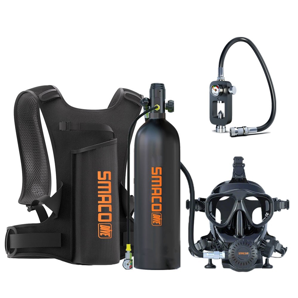 1.9L Scuba Tank Lung Tank,with Diving Mask,Diving Tank,30-35Min for Underwater