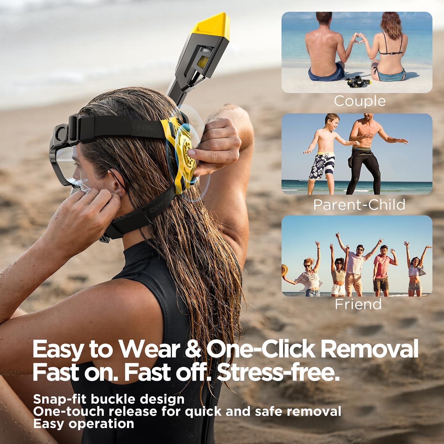 Full Face Snorkel Mask for Adults Teen, Snorkel Mask with Ear Equalization, Q…