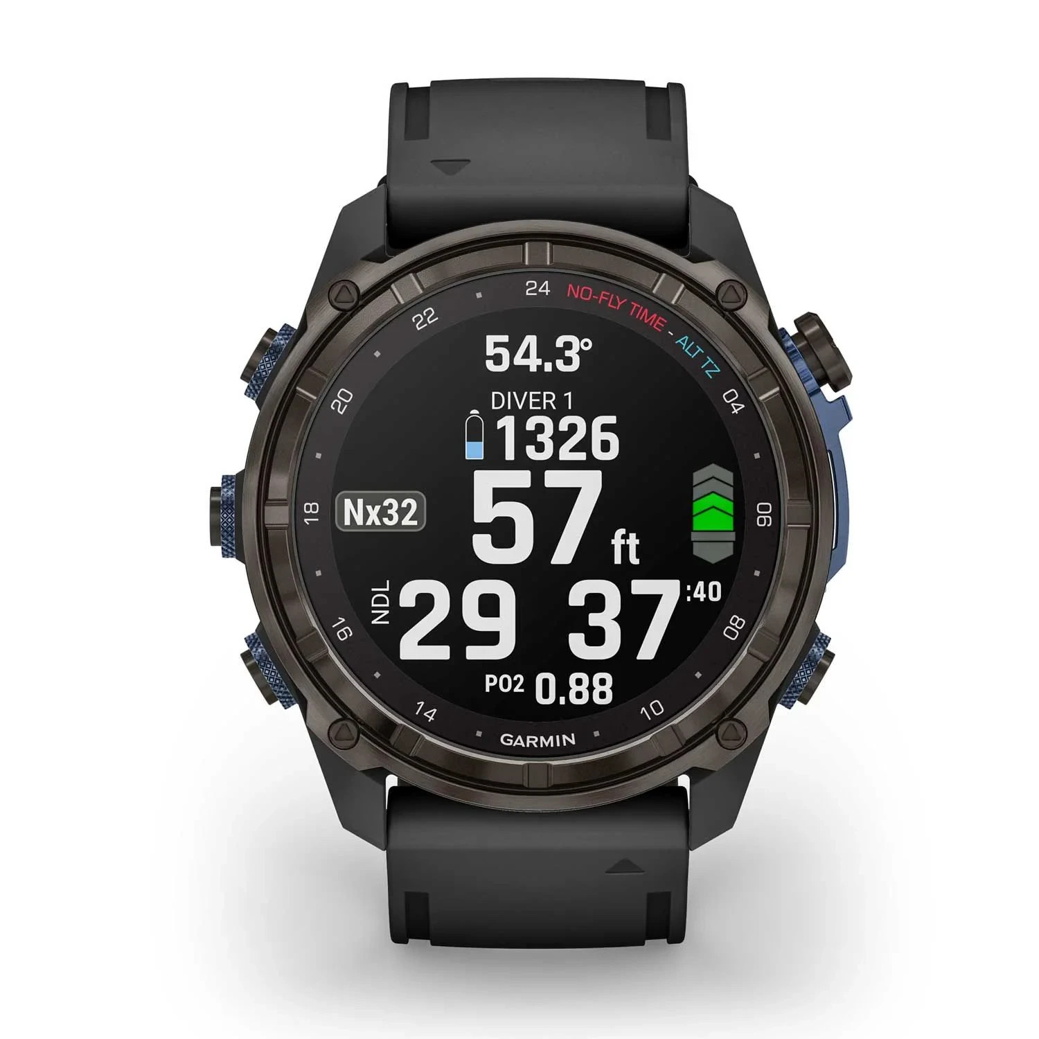 Garmin Descent (Mk3i) 51mm Titanium Diving Computer Smartwatch W/ Silicone Strap