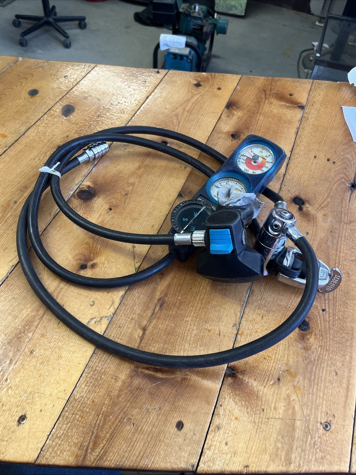 Vintage Scubapro MK10 / D300 Regulator And Compass
