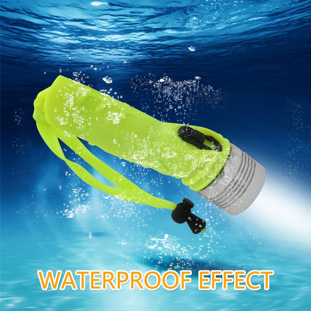 2022 New Outdoor Camping LED Diving Light Flashlight White Light 1800LM
