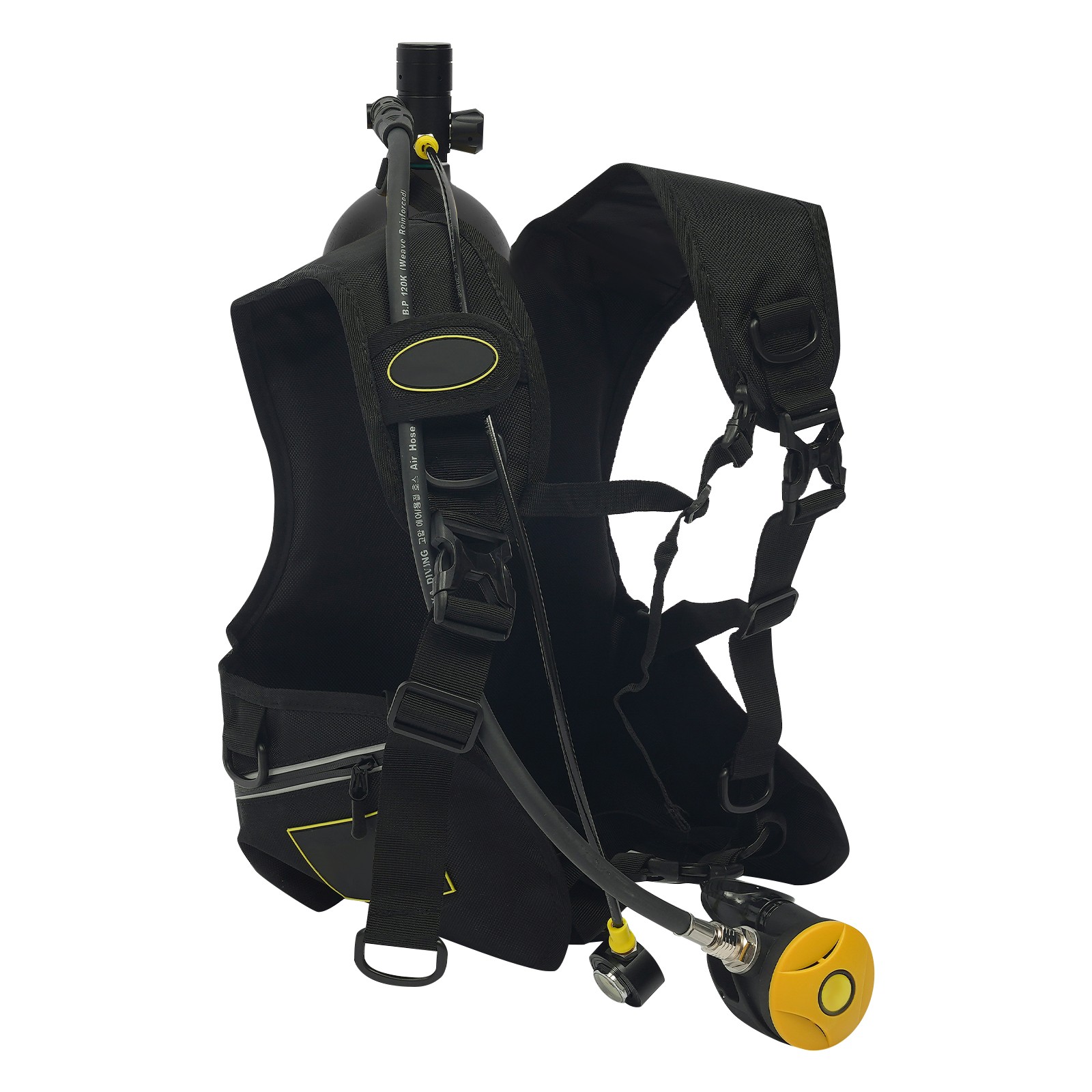 2 L Scuba Tank Kit Underwater Diving Tank Kit Lung Tank for Diving Entertainment