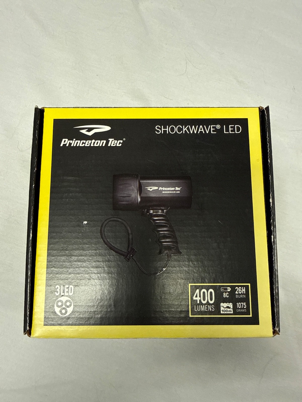 Princeton Tec Shockwave LED Scuba Dive Light 400 Lumens 3 LED, 0383