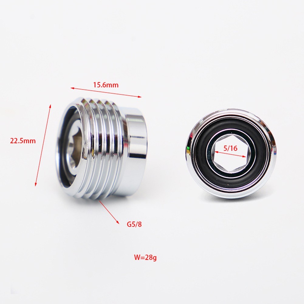 Sporting Goods Cylinder Adapter Chrome-plated Copper For DIN/8-14 ID 5/16