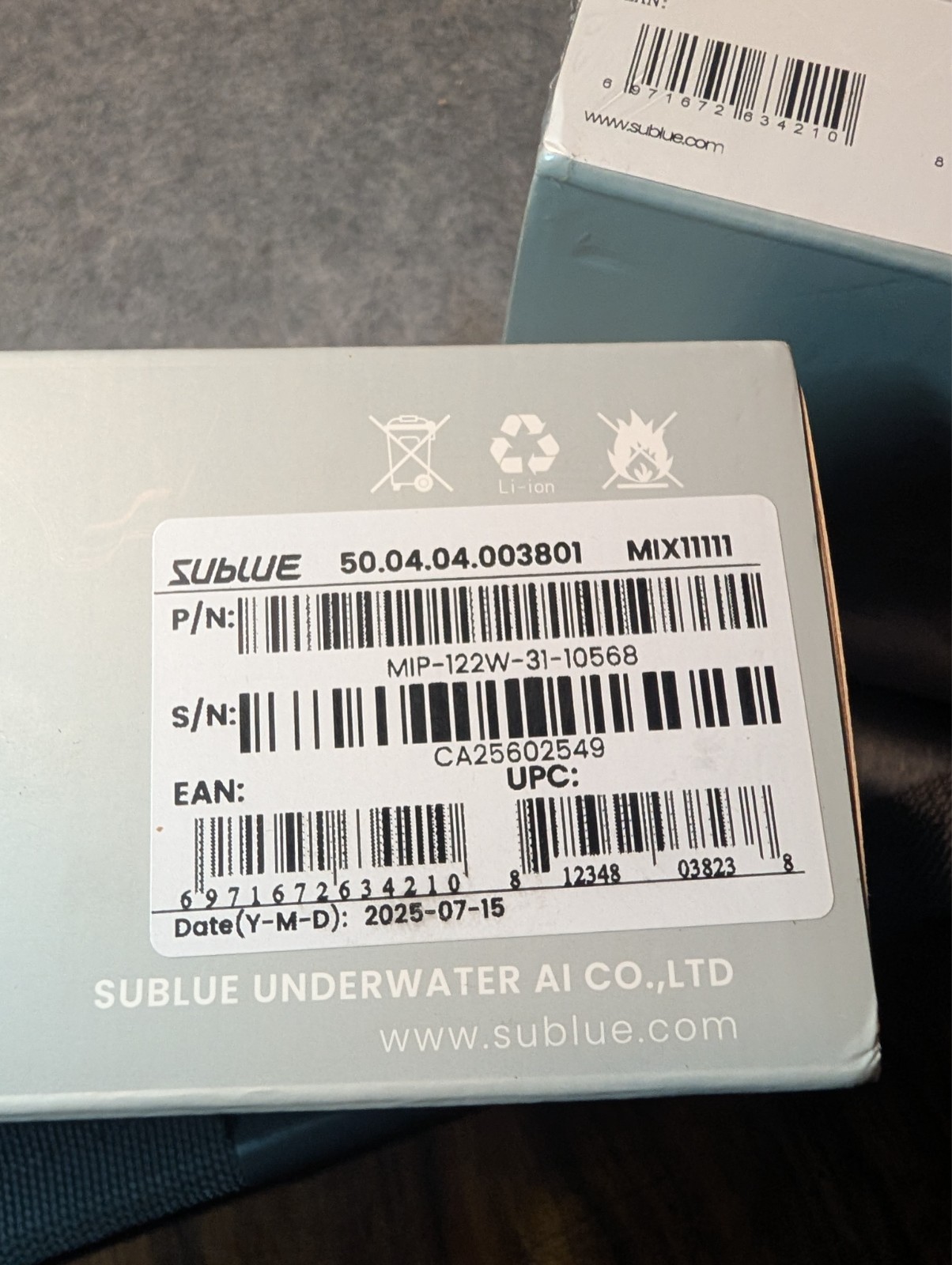 NEW Open Box Sublue Underwater Scooter Replacement Battery Pack MIX1111
