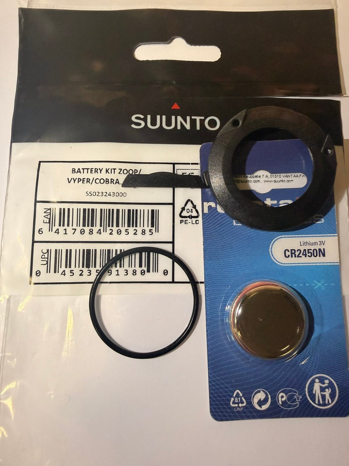 Suunto Battery Kit for Zoop / Vyper / Cobra – Battery + O-Ring