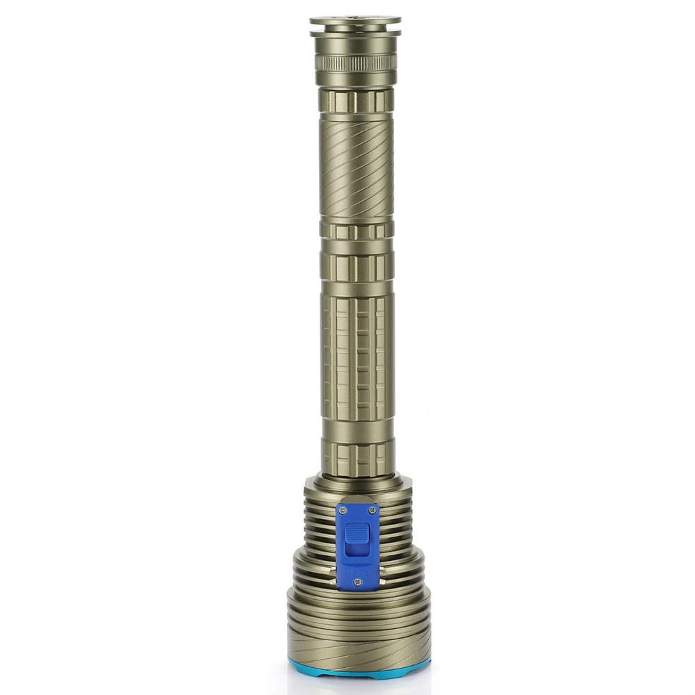Scuba Flashlight Professional Underwater Diving IPX68 Waterproof Torch 9 LED