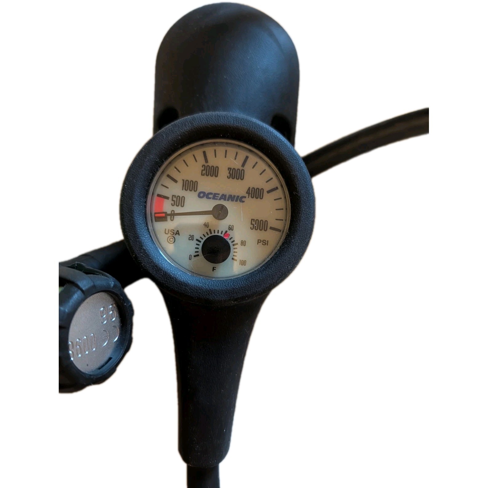 Scubapro R190 Scuba Regulator Set w/ Hoses, Oceanic PSI Gauge Console Compass