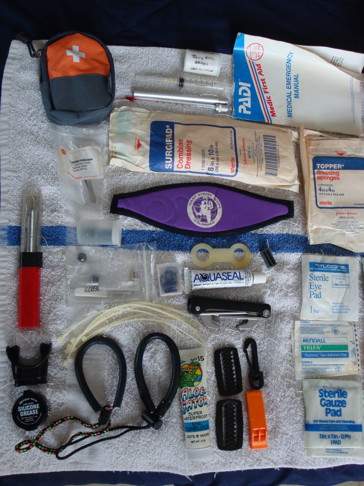 Scuba Diving 1st First Aid Kit In Soft Stahl Bag