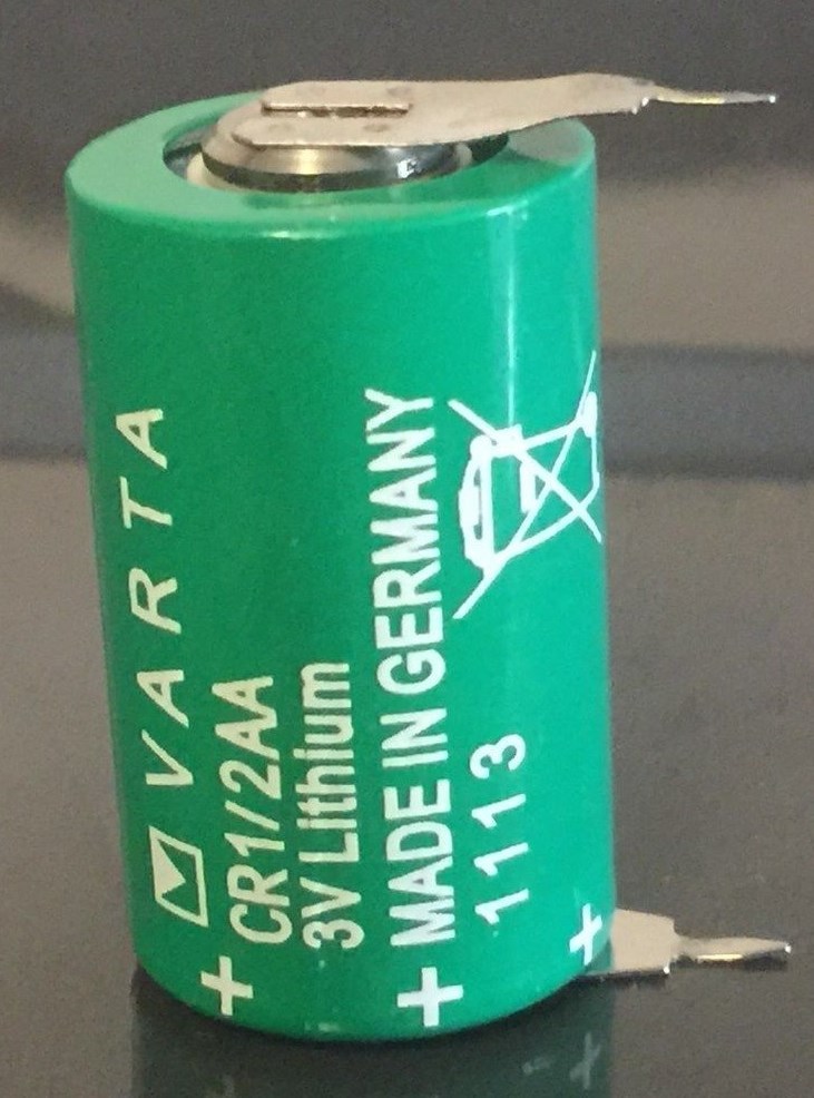 Brand New Varta CR1/2AA 3V Lithium Battery CR14250 w/ polarized solder tags