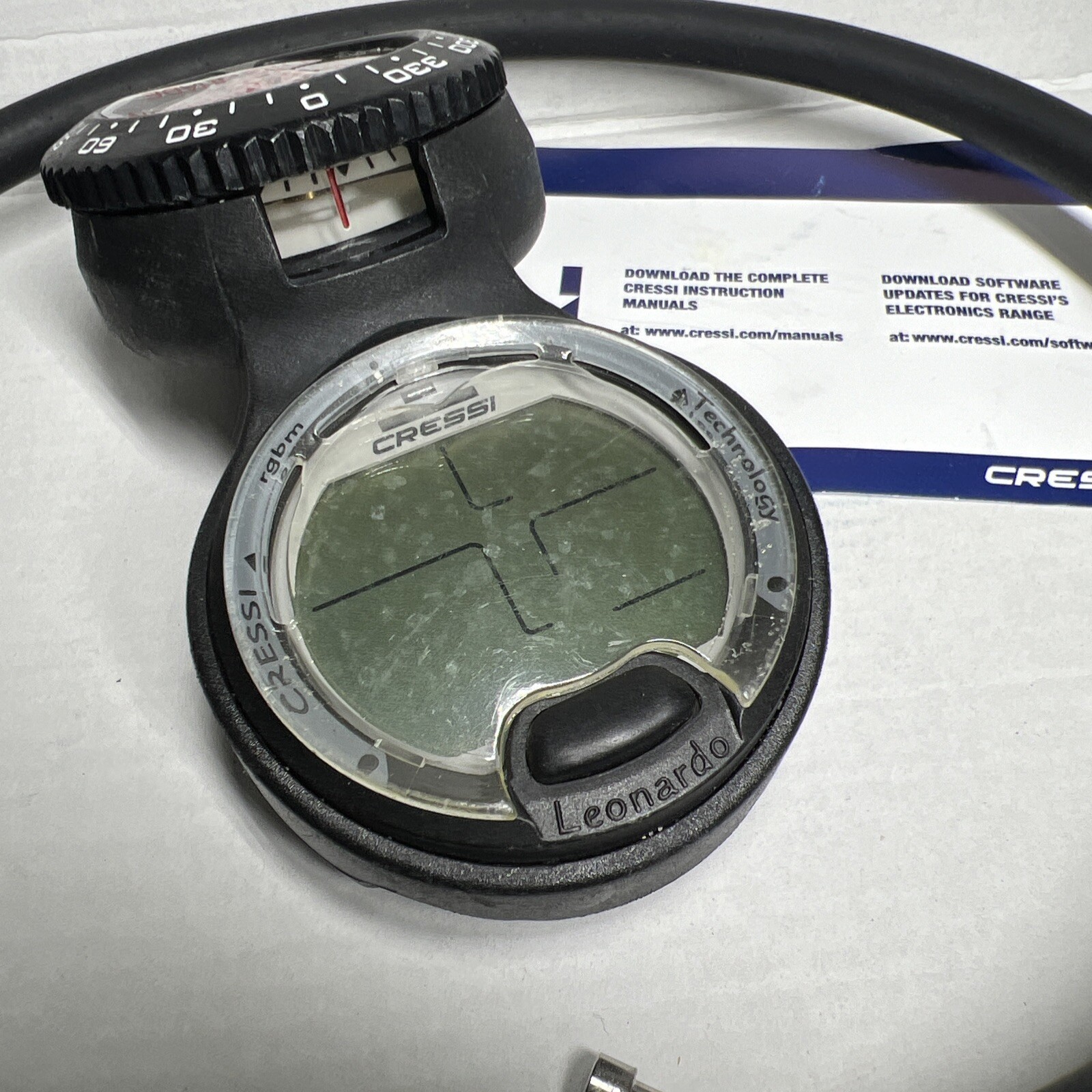Cressi Leonardo Underwater Diving Computer Black Read Description