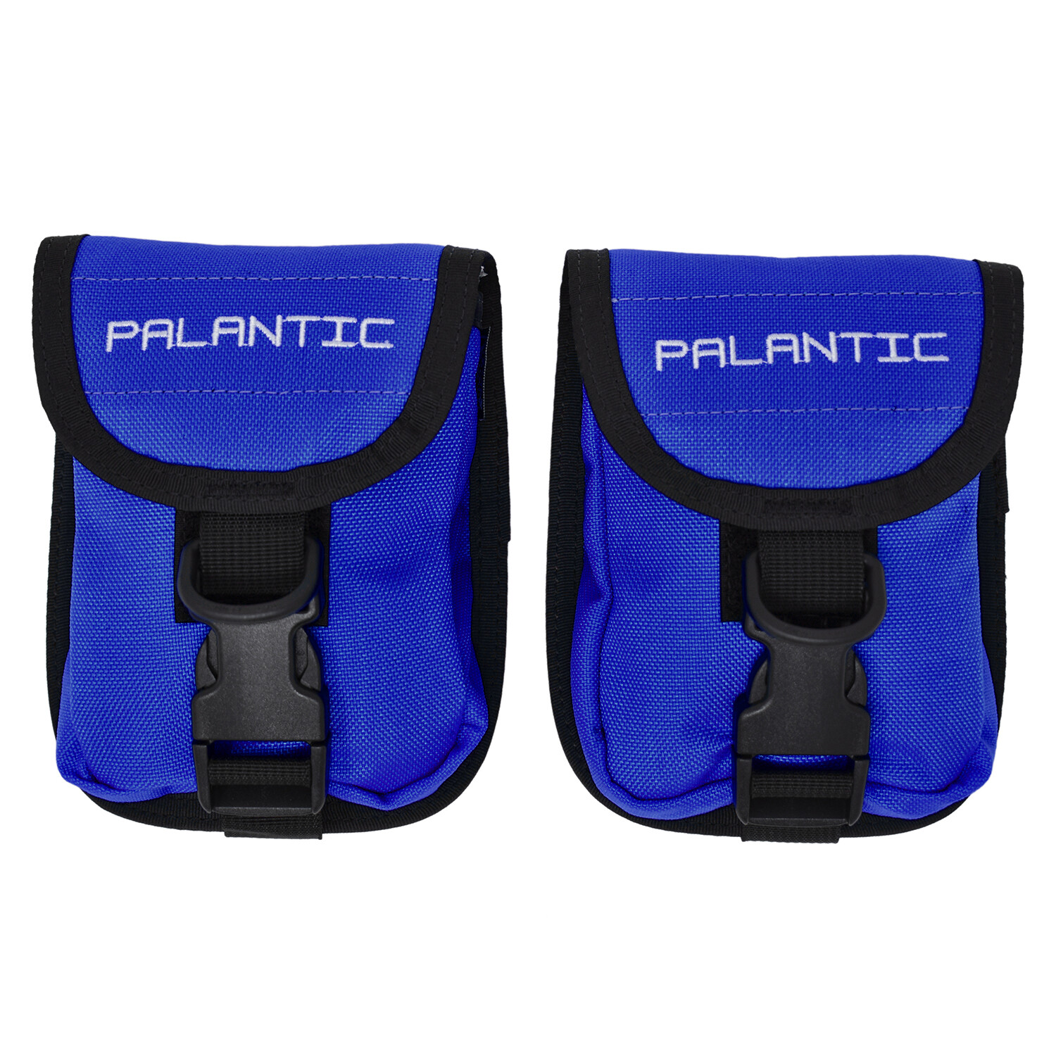 Palantic Scuba Diving Weight Pocket Pouch with QR Buckles, Pair, Blue